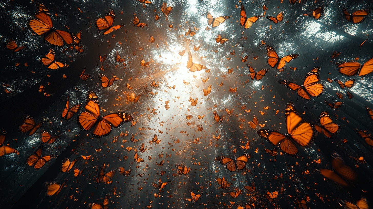 Kaleidoscope of Monarchs